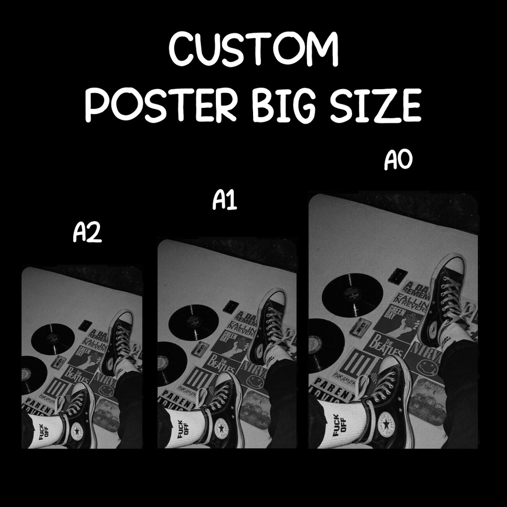 Jual [A1 BIG SIZE] CETAK POSTER BIG SIZE CUSTOM MURAH BERBAGAI UKURAN Shopee Indonesia
