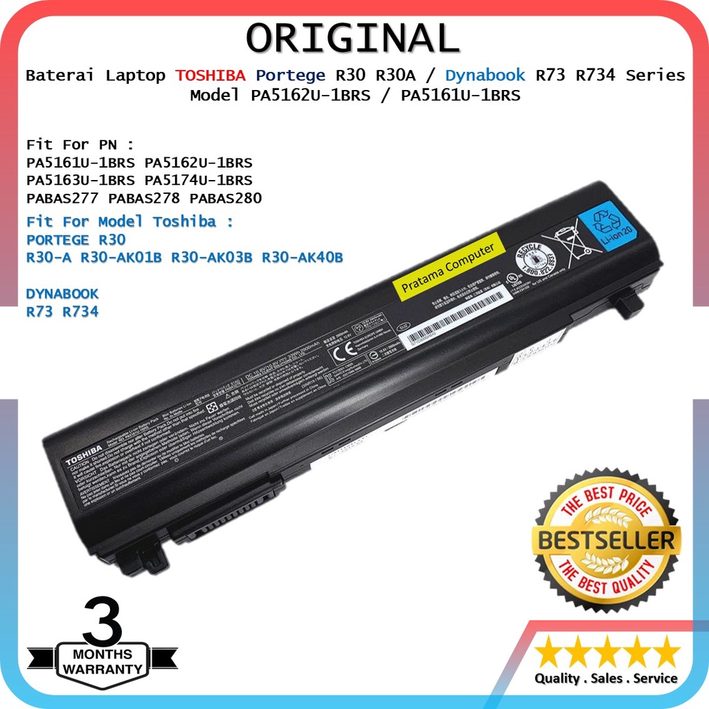 Jual 𝗕𝗮𝘁𝗲𝗿𝗮𝗶 𝗧𝗢𝗦𝗛𝗜𝗕𝗔 𝗣𝗼𝗿𝘁𝗲𝗴𝗲 𝗥𝟯𝟬-𝗔 𝗗𝘆𝗻𝗮𝗯𝗼𝗼𝗸 𝗥𝟳𝟯 𝗥𝟳𝟯𝟰 𝗣𝗔𝟱𝟭𝟲𝟮𝗨-𝟭𝗕𝗥𝗦 ...