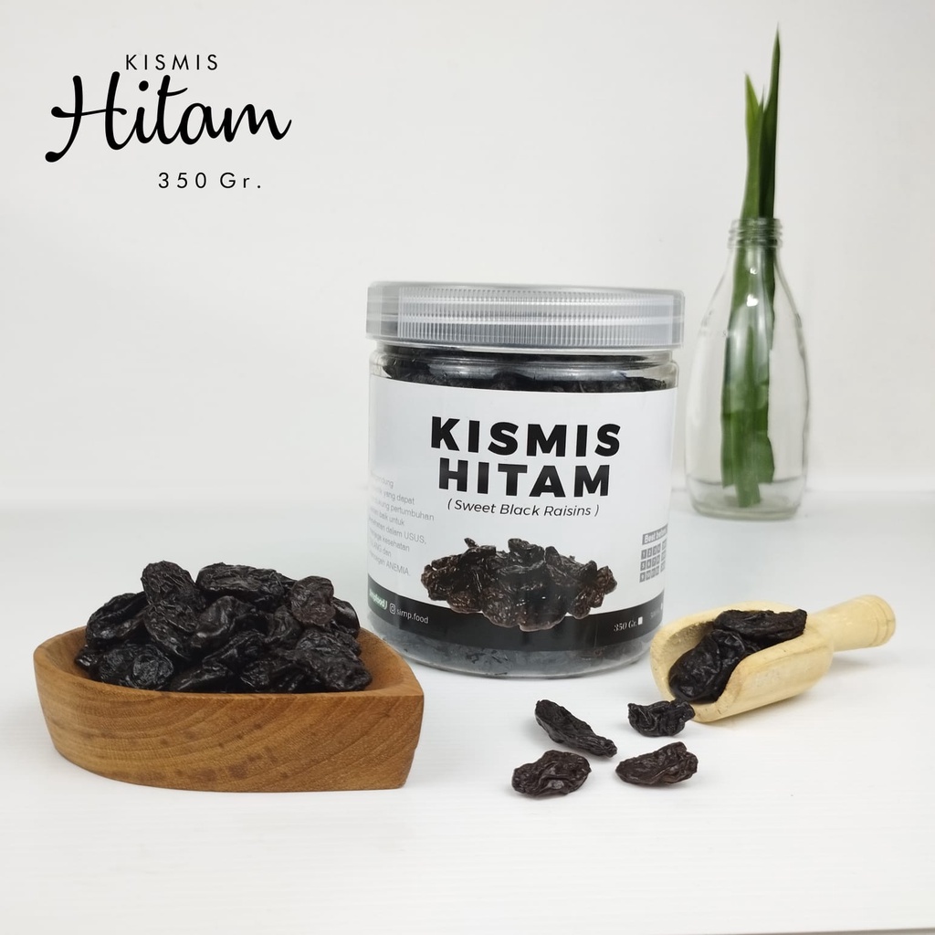 Jual Kismis Hitam besar rasa asam manis kemasan 350gram (JAR) | Shopee ...