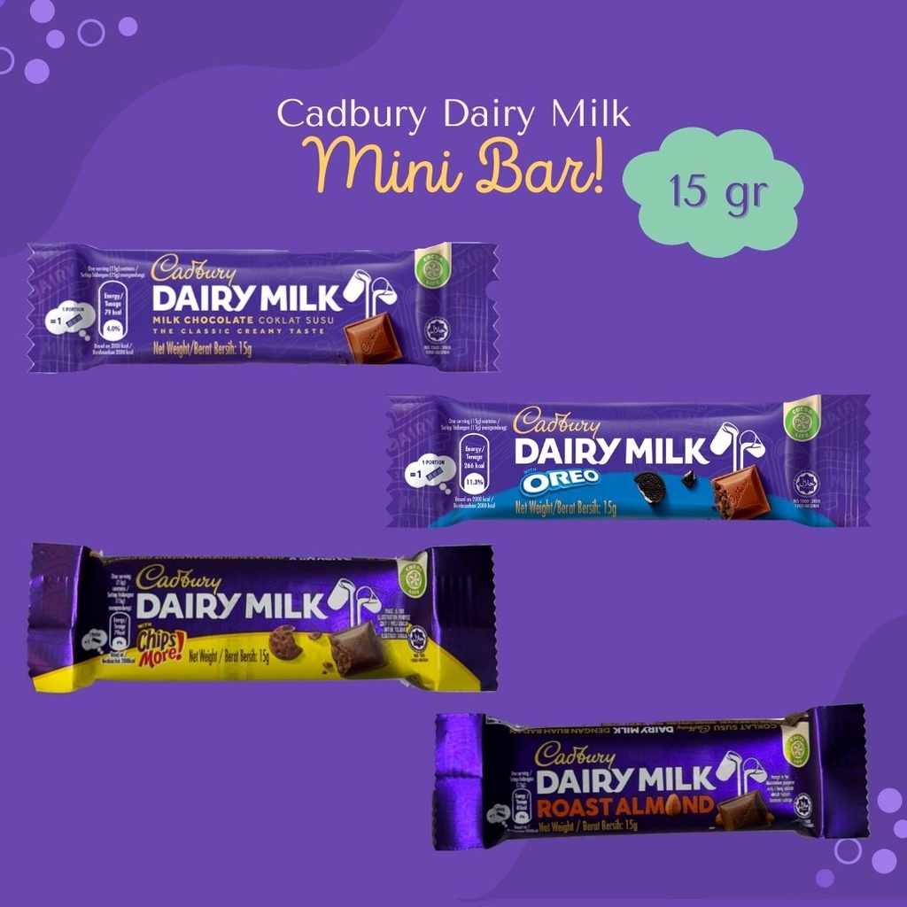 Jual Cadbury Dairy Milk Bars Halal Shopee Indonesia