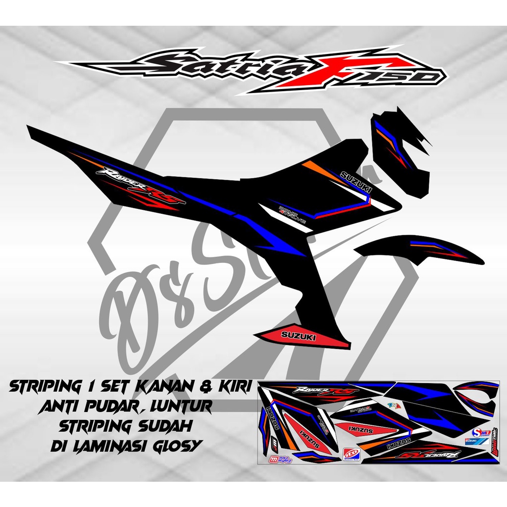 Jual STRIPING STICKER VARIASI SATRIA FU 150 INJEKSI SIMPEL | Shopee ...