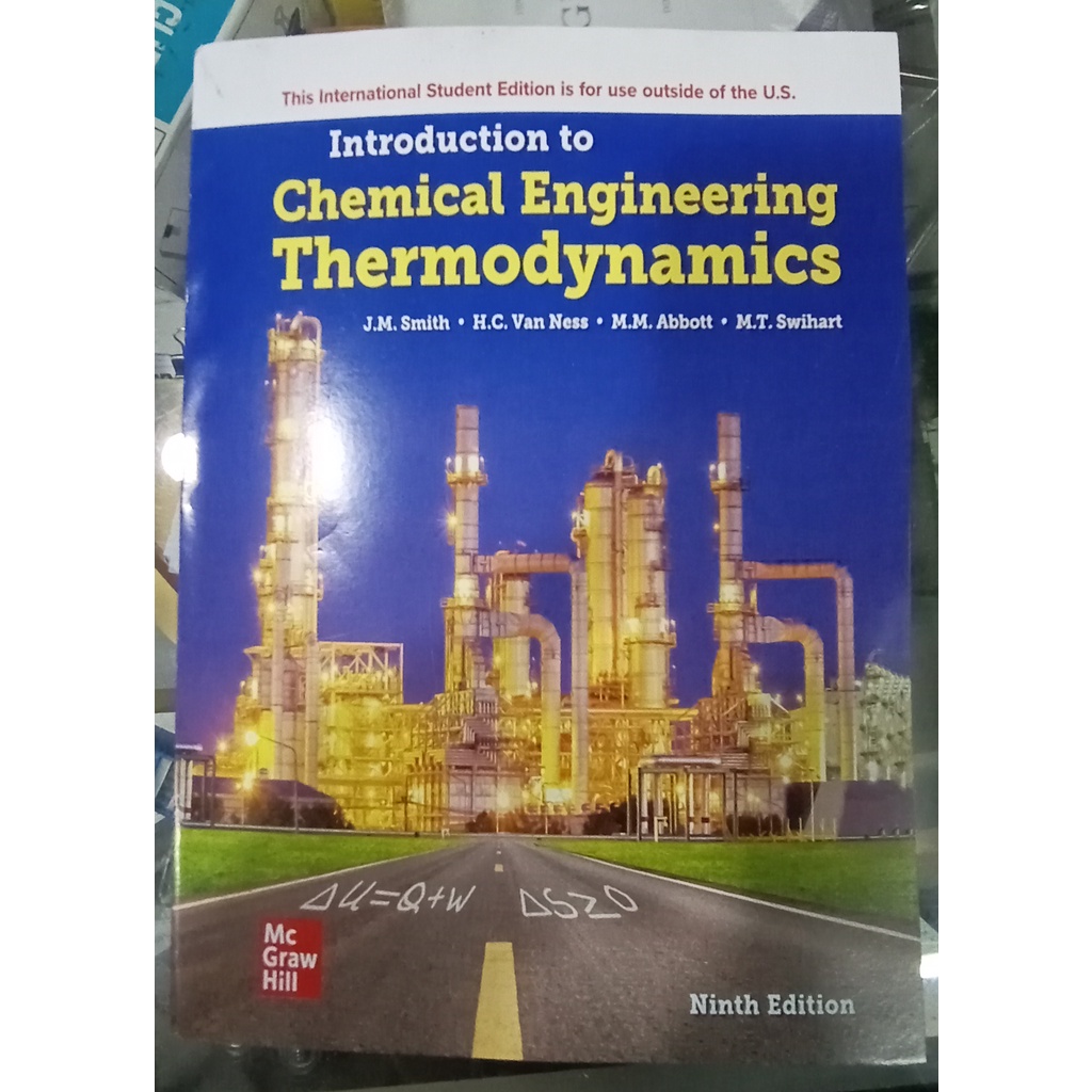 Jual introduction to chemical engineering thermodynamics edisi 9 ...