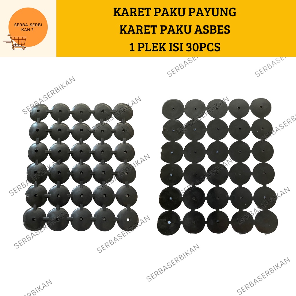 Jual Karet Paku Payung Seng Asbes Gelombang Warna Hitam Isi Pcs Shopee Indonesia