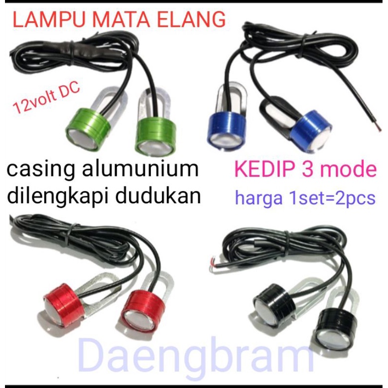 Jual Lampu Mata Elang Kedip Harga Sepasang Lampu Motor Dc Volt