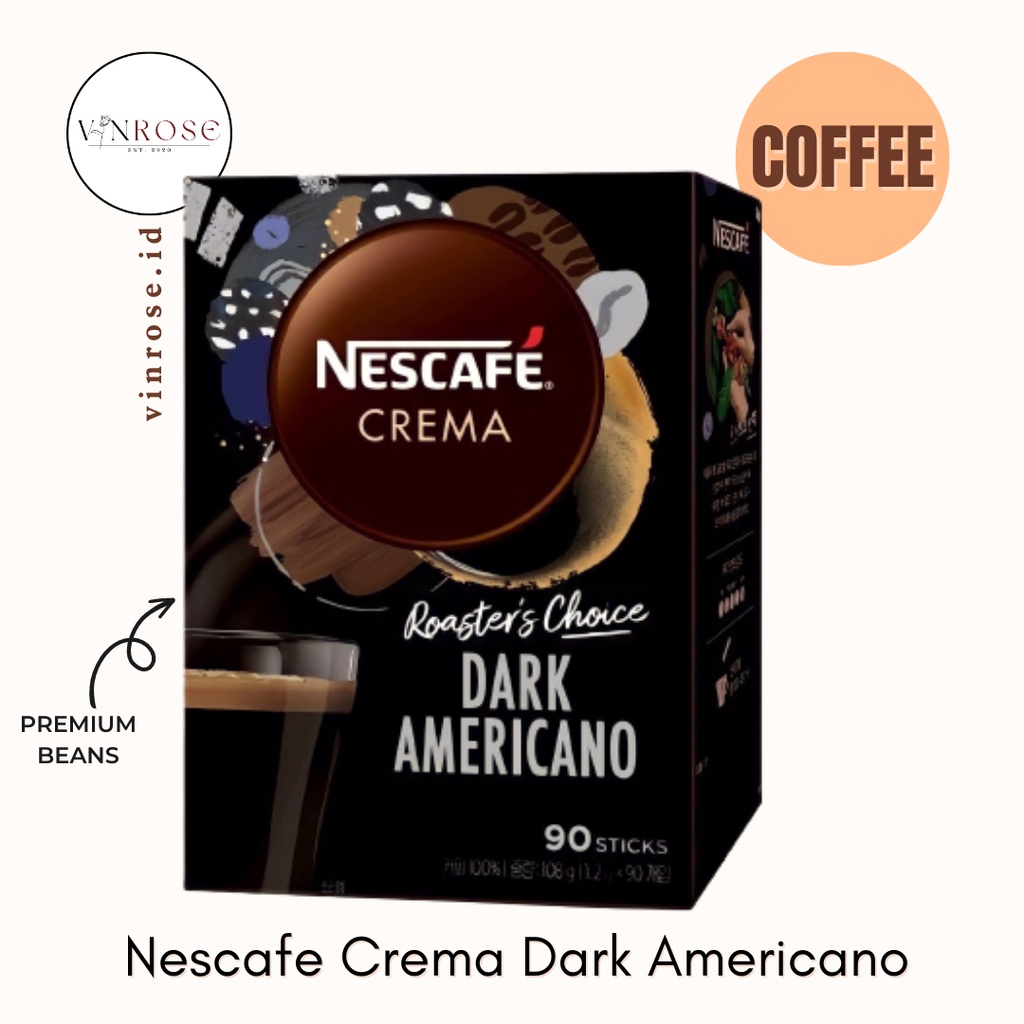 Jual Nescafe Crema Dark Americano Coffee/ Kopi Sachet Premium Korea