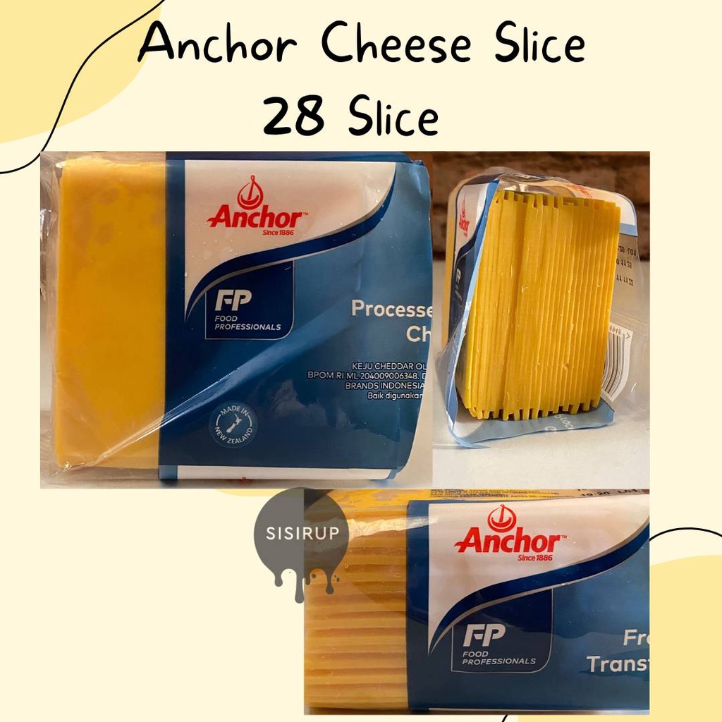 Jual Anchor Red Cheddar Slice Slice Cheddar Cheese Slice Shopee Indonesia