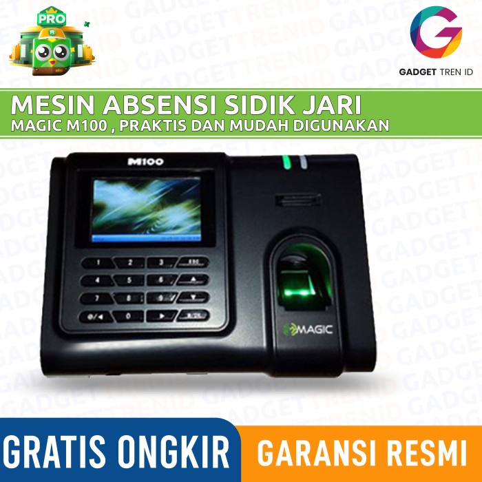 Jual Mesin Fingerprint Magic M Mesin Absensi Termurah Garansi Tahun Shopee Indonesia