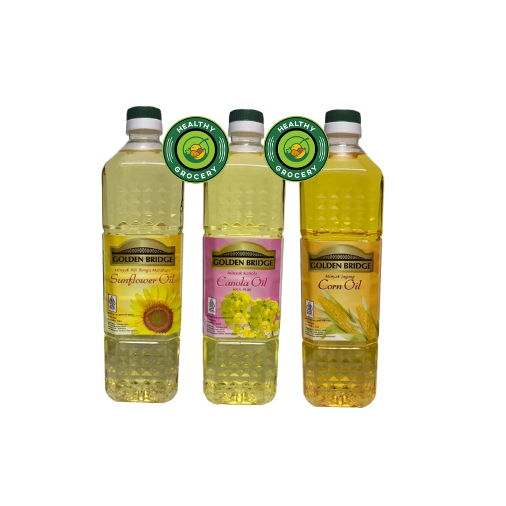 Jual Golden Bridge Oil 1 Liter / Canola oil / Sun Flower oil / Corn oil