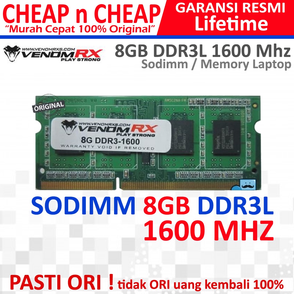 Jual Venomrx Ddr L Gb Mhz Ram Laptop Memory Sodimm Venom Rx Shopee Indonesia