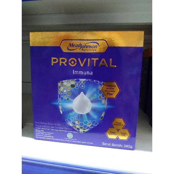 Jual Mead Johnson NutritionProvital Immuna 240grSusu Bubuk PutihRasa