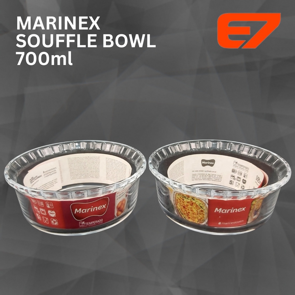 Jual Marinex Souffle Bowl Mangkok Saji Kaca Size 700ml (12pcs/dus
