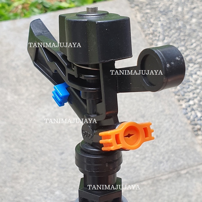 Jual Sprinkler Putar Otomatis 2 Way 360 derajat 1/2 Rain Gun Springkler ...