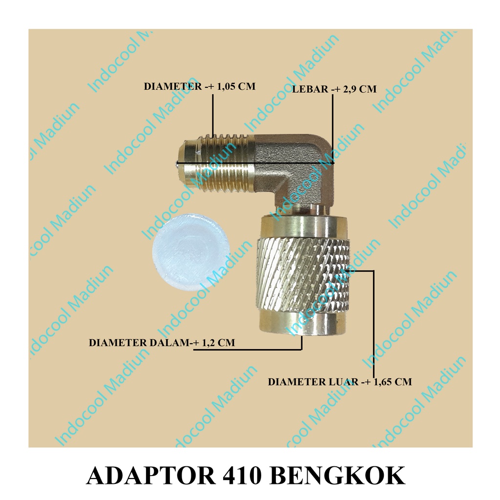 Jual A410B ADAPTOR/ADAPTER/ SAMBUNGAN NEPEL FREON R410/R32 BENGKOK ...
