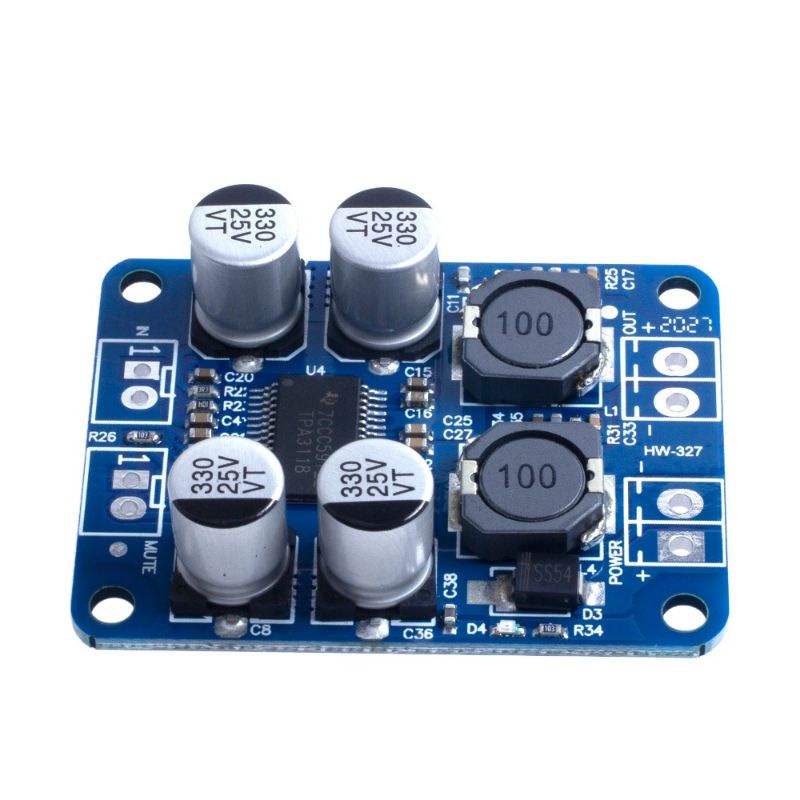 Module Amplificateur Audio Numérique Mono TPA3118 - 60W, DC 8-24V, Compatible 4-8 Ohms - Pour DIY Audio