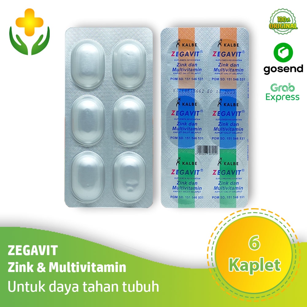 Jual Zegavit Kaplet Multivitamin Kesehatan Tubuh Daya Tahan Tubuh