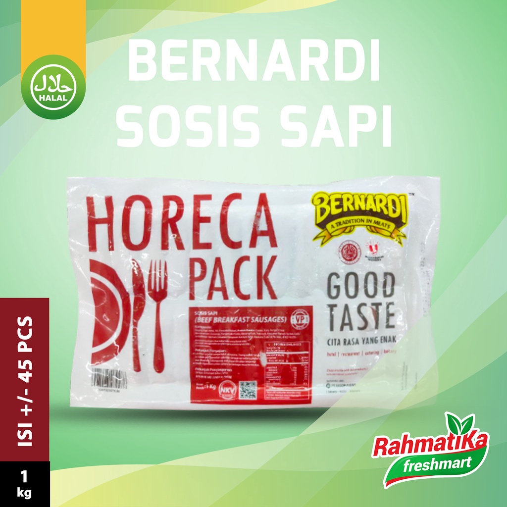 Jual Bernardi Horeca Pack Sosis Sapi Beef Breakfast Sausages 1 Kg