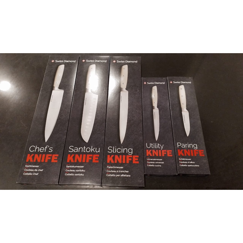 Jual Swiss Diamond knife pisau dapur/santoku/paring/utility (1 pc