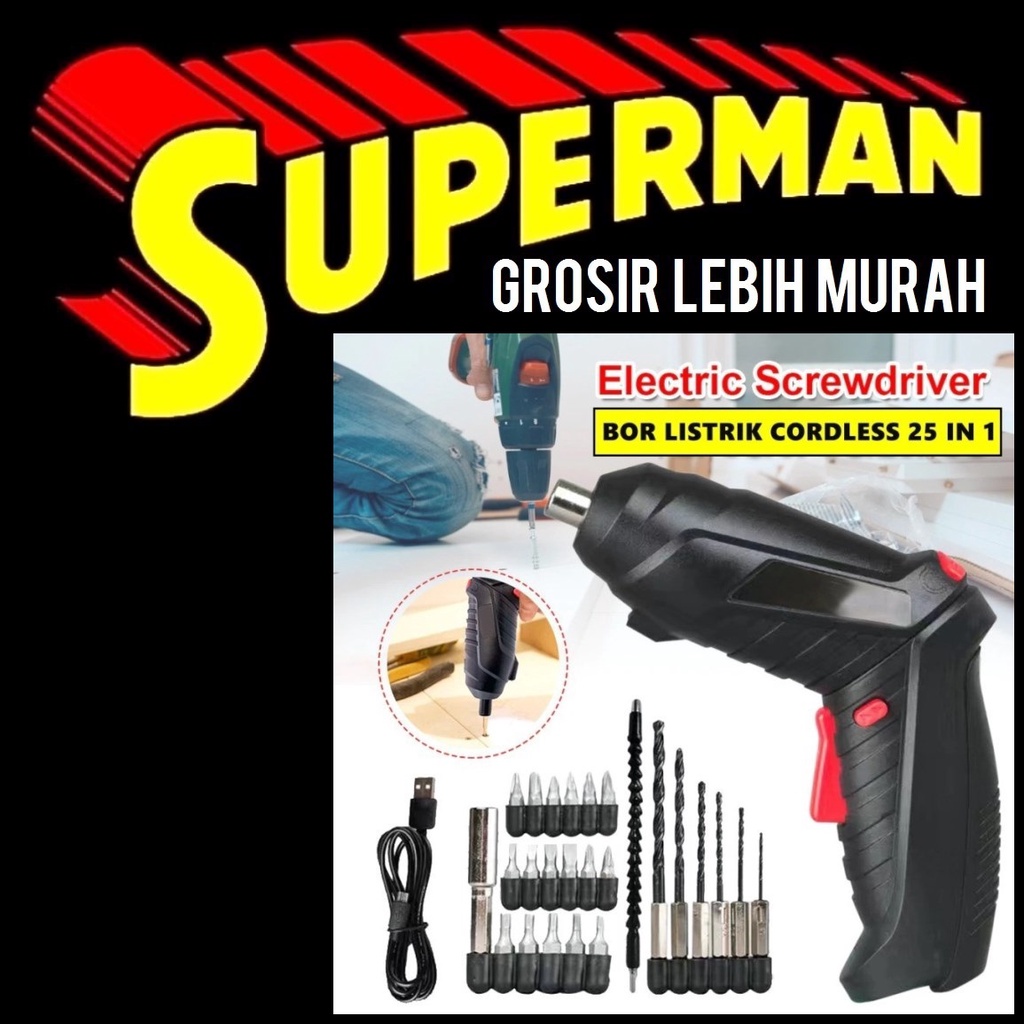 Jual (7B) MESIN BOR PORTABLE bor listrik cordless bor listrik obeng