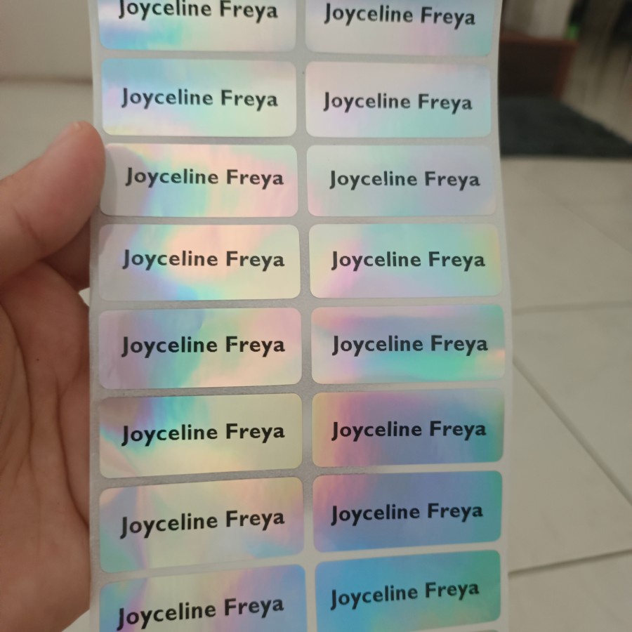 Jual Label Nama Waterproof - Silver Metalik | Shopee Indonesia
