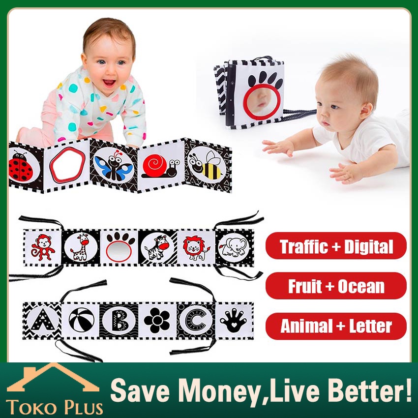 Jual Sense See | Folding Book Baby - High Contrast Soft Book Untuk ...