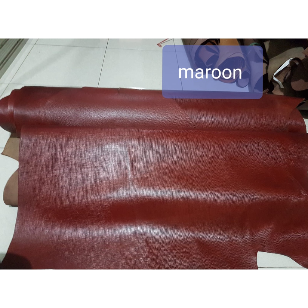 Jual CUERO Kulit Sapi lembaran Emboss Motif lidi Kulit Sapi Emboss ...