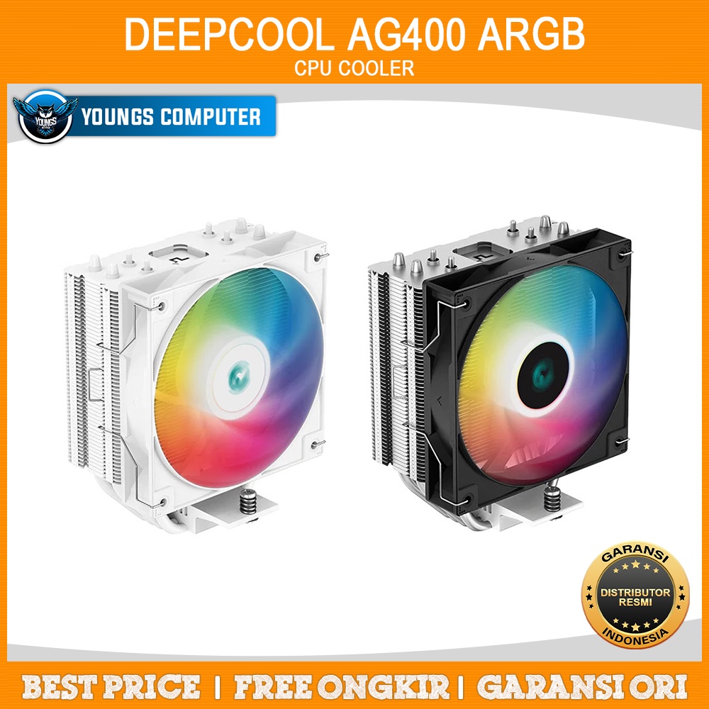 Jual DEEPCOOL AG400 ARGB 12cm Fan CPU Cooler Intel LGA1700 / AMD AM5