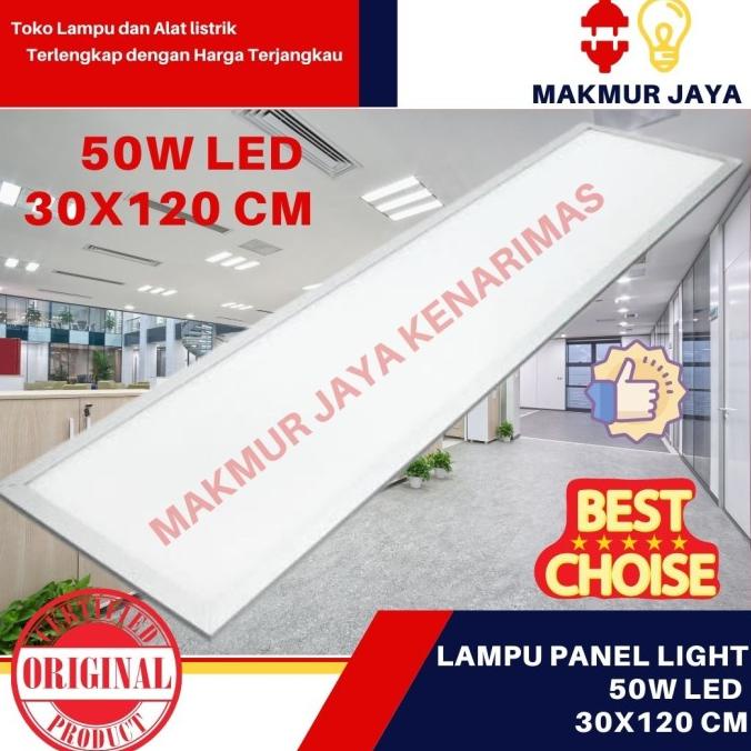 Jual LAMPU DOWNLIGHT LED PANEL 50 W WATT 30X120CM 60X120CM/ RM LED 50W ...