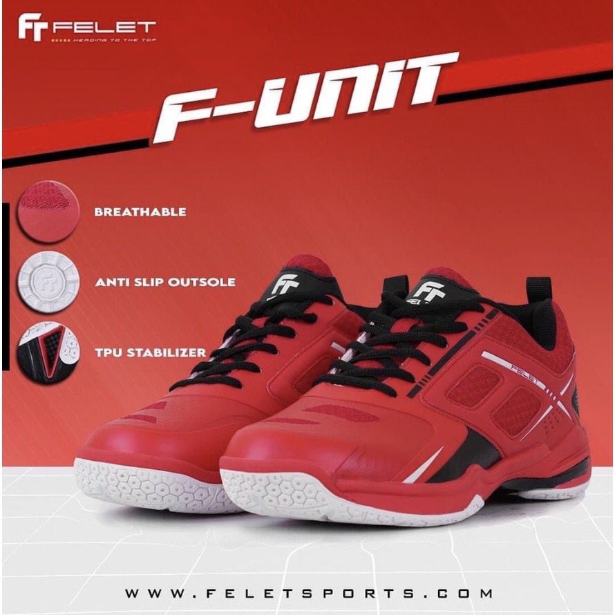 Jual Sepatu Badminton FELET F UNIT FUNIT Original | Shopee Indonesia