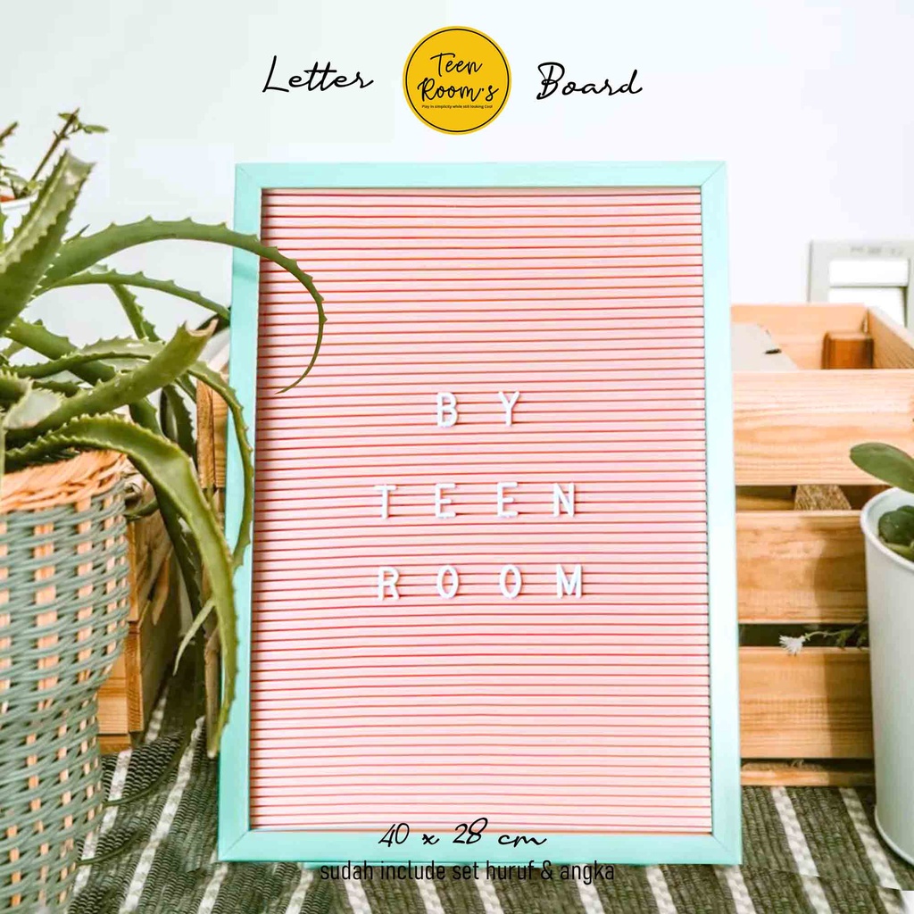 Jual PAPAN NAMA / LETTER BOARD UNTUK DEKORASI NAMA BAYI TEEN ROOM