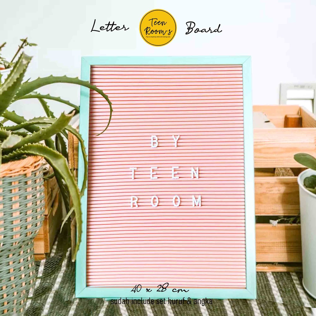 Jual PAPAN NAMA / LETTER BOARD UNTUK DEKORASI NAMA BAYI TEEN ROOM