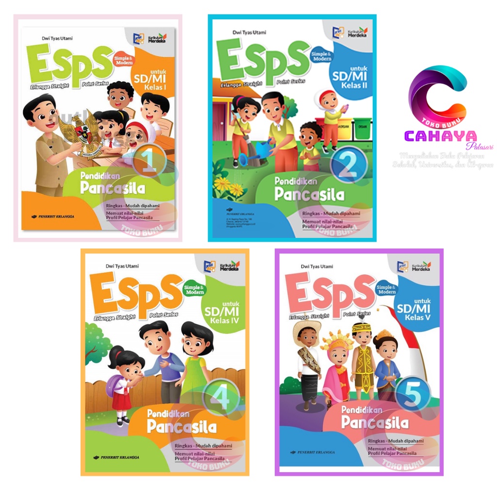 Jual BUKU ESPS PENDIDIKAN PANCASILA PPKN Kelas 1 2 3 4 5 6 KURIKULUM ...