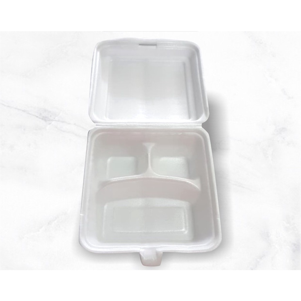 Jual styrofoam nasi sekat 3/foam/sterofoam/box nasi Shopee Indonesia