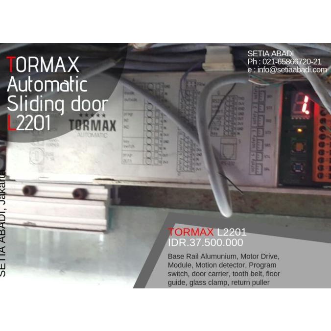 Jual Tormax Automatic Sliding Door L2201 Shopee Indonesia