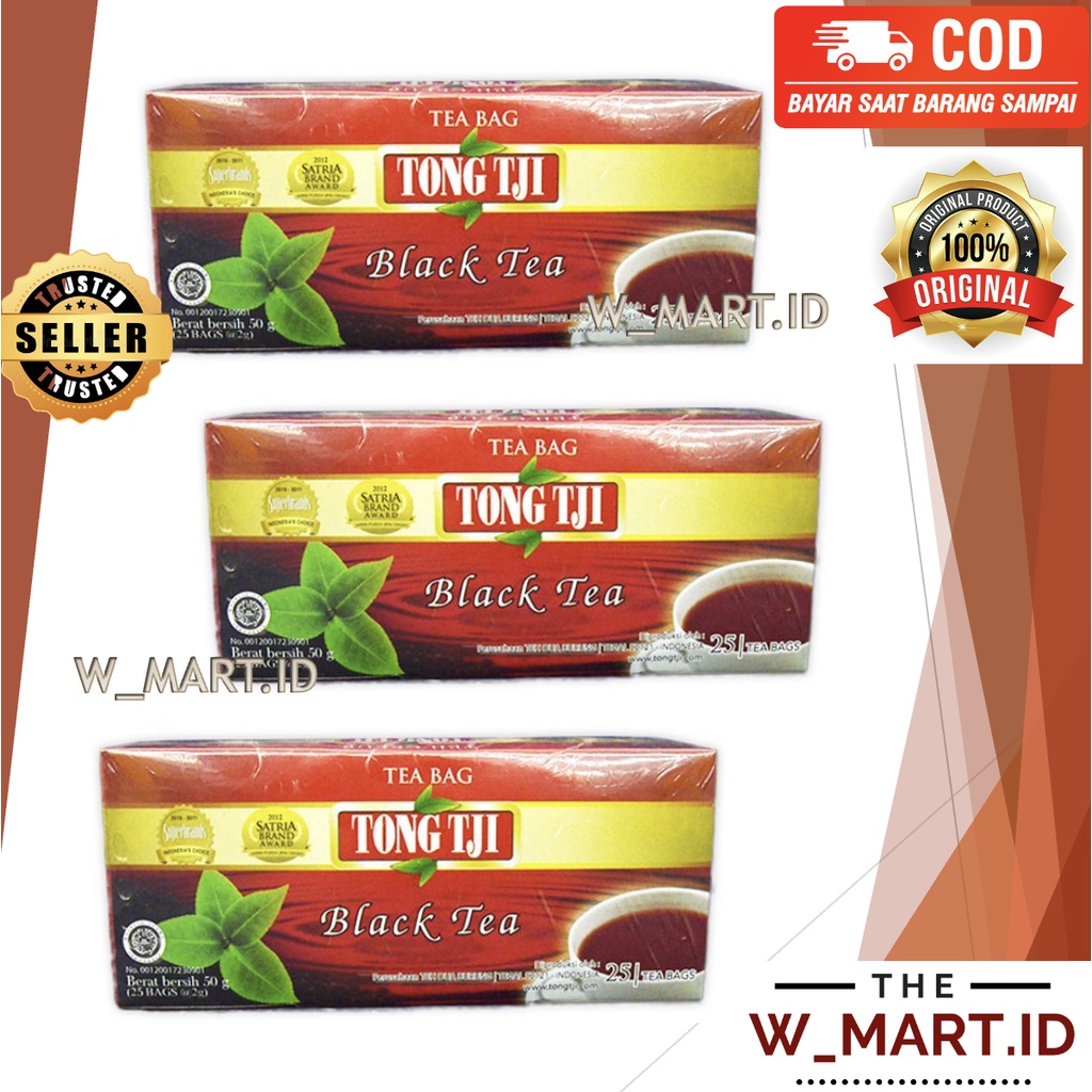 Jual TONG TJI BLACK TEA TEH ORIGINAL 25 S | Shopee Indonesia