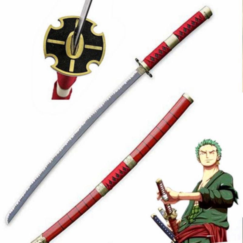 Jual katana kayu SANDAI KITETSU RORO ZORO COSPALY 100CM terlaris 100cm ...