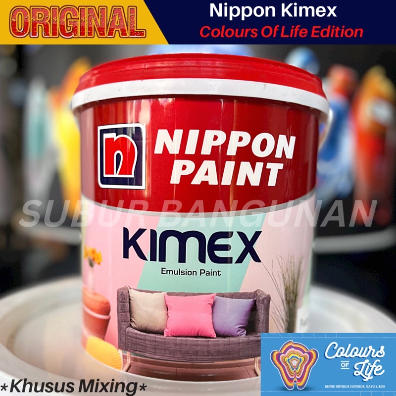 Jual Cat Tembok Nippon Kimex Kg Colours Of Life Edition Sistem Tinting Shopee Indonesia