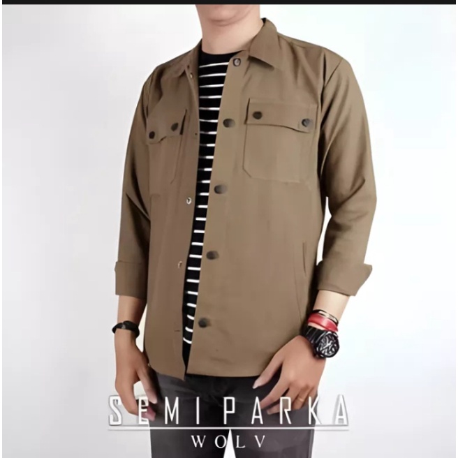 Jual Trucker semi parka pria jaket semi parka pria Baju parka cowok Baju parka pria terbaru Jaket pria dewasa Baju distro pria Shopee Indonesia