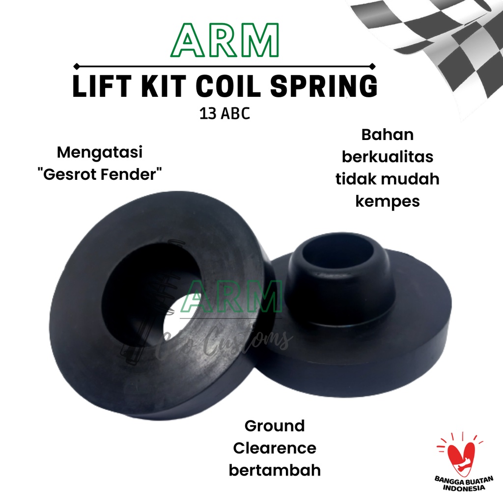 Jual ARM Lift Kit Karet Peninggi Tatakan Per Keong Yaris Vios Belakang