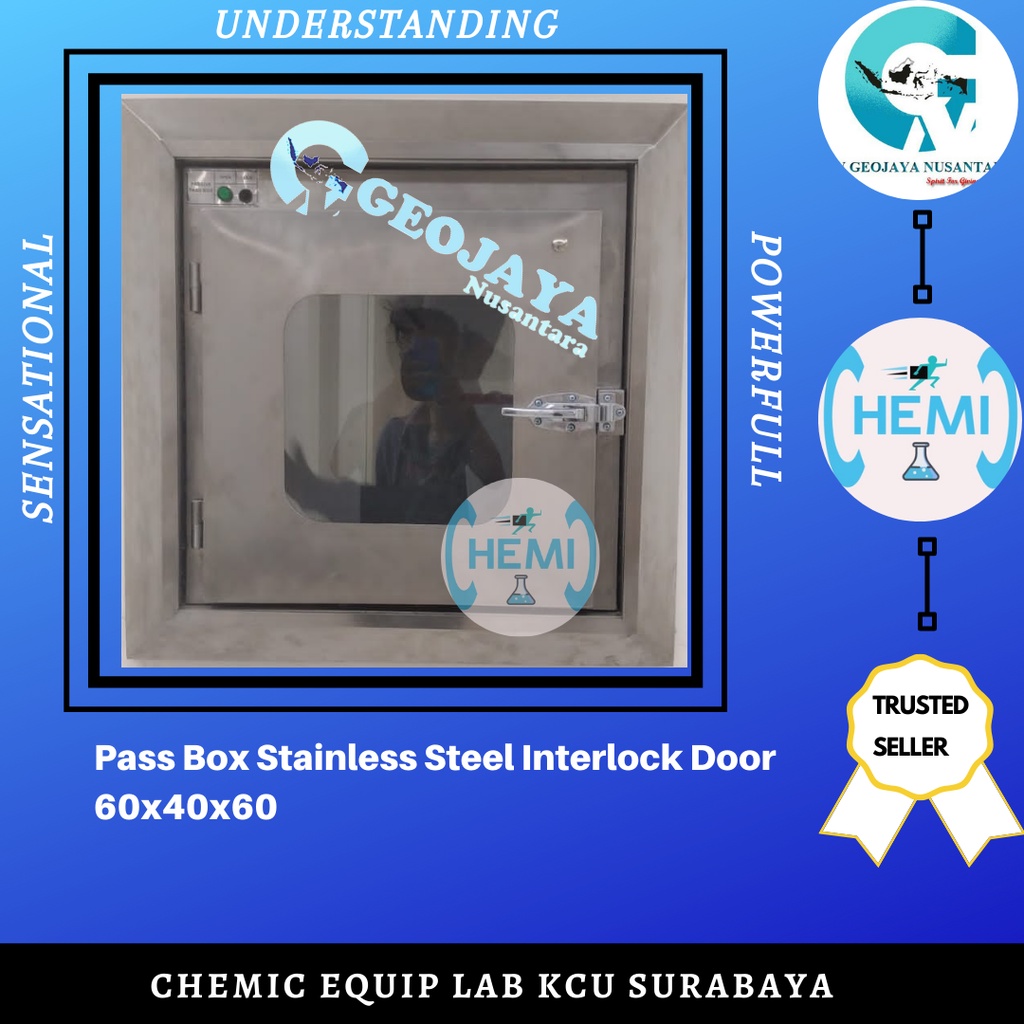 Jual Pass Box Stainless Steel Interlock Door 60x40x60 | Shopee Indonesia