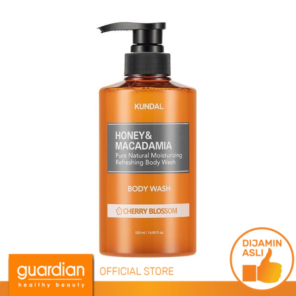 Jual KUNDAL Honey & Macadamia Natural Body Wash Cherry Blossom 500ml