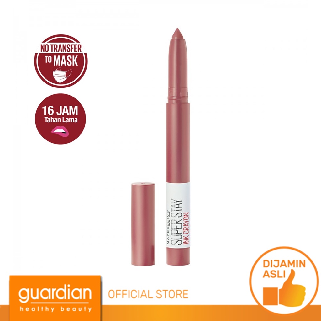 Maybelline SuperStay Ink Crayon Lippenstift – Matte Farbe Bis Zu 8 Stunden, Mit Spitzer, 125 Check Yourself