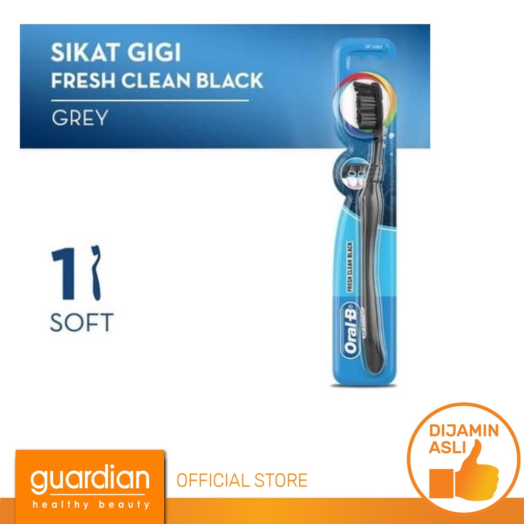 Jual ORAL-B Tooth Brush Fresh Clean Black Soft 1S | Shopee Indonesia