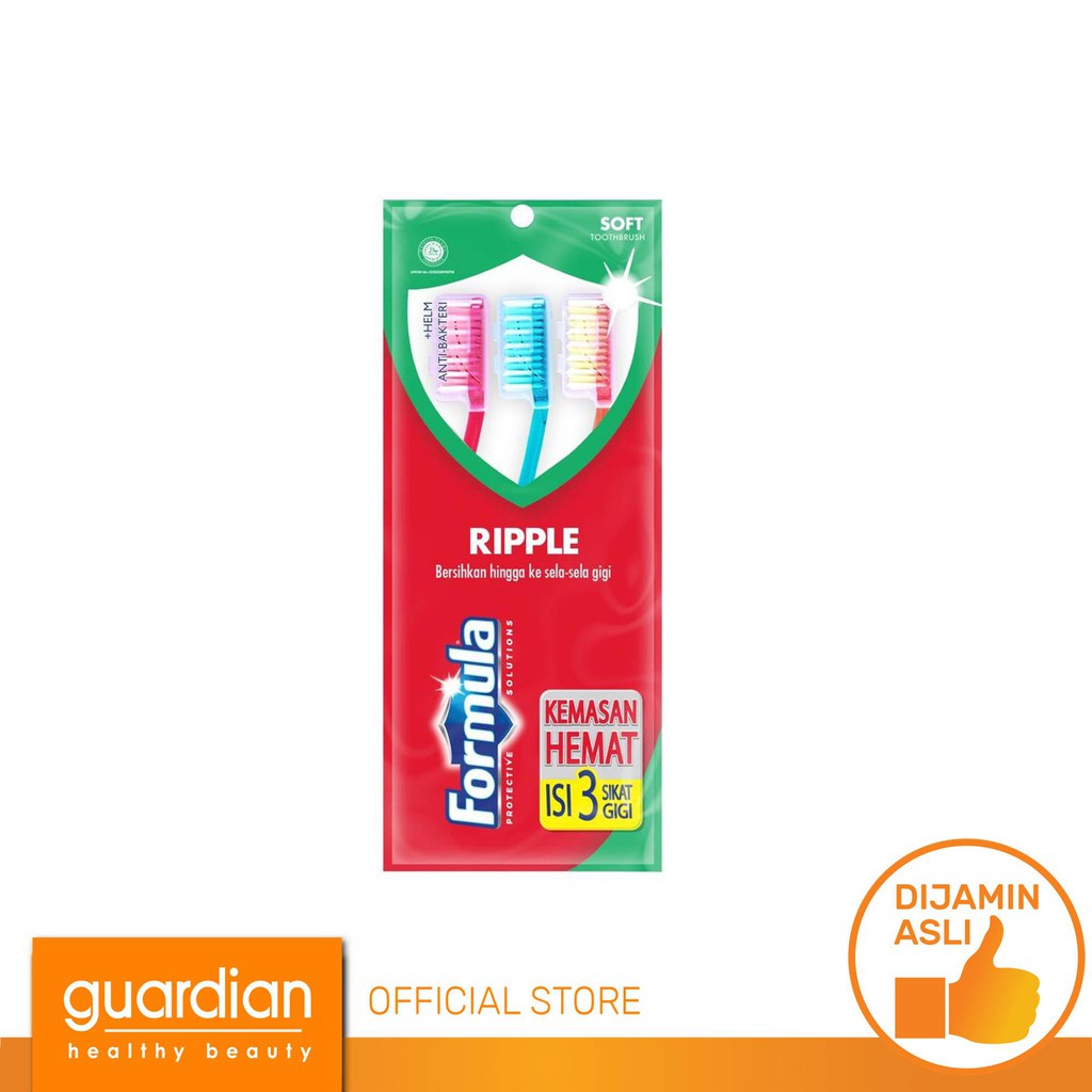 Jual FORMULA Tooth Brush Ripple Pack Soft 3S | Shopee Indonesia