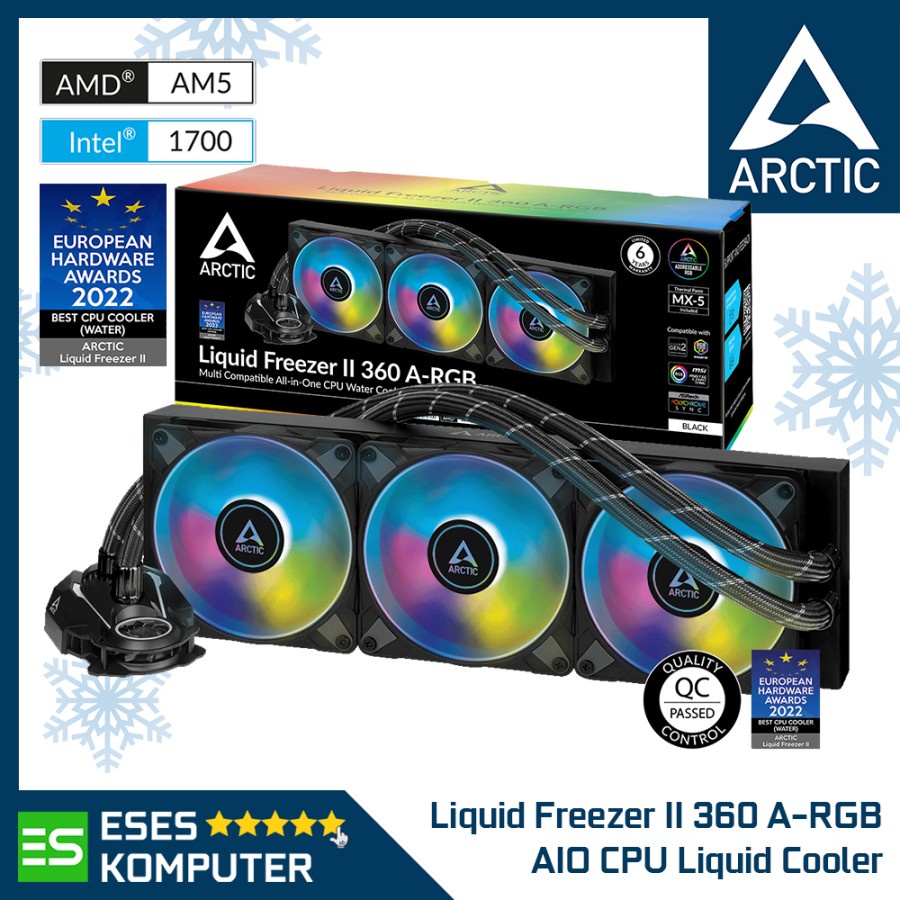 Jual Arctic Liquid Freezer II 360 A-RGB | AIO 360mm CPU Liquid Cooler ...