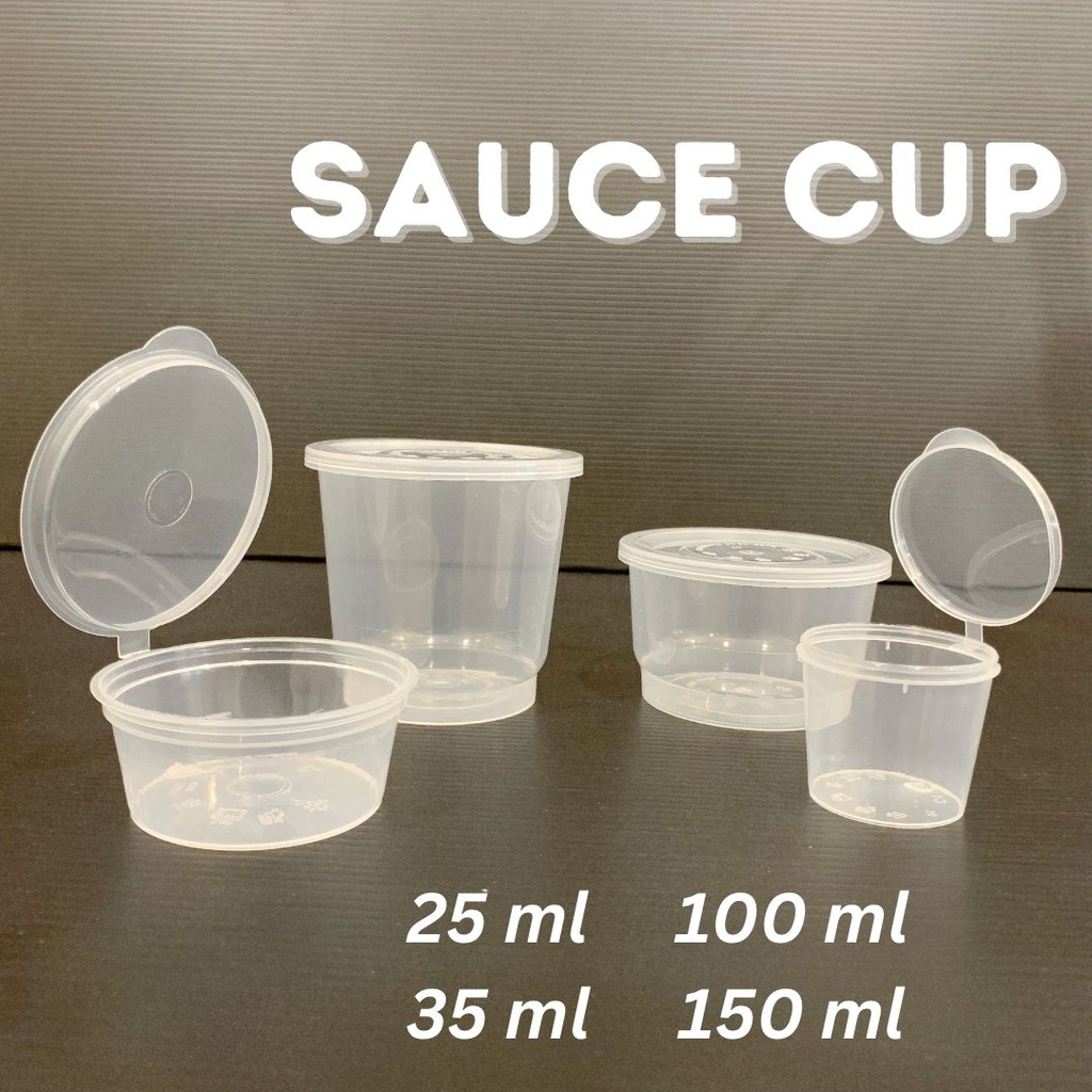 Jual Tempat Saos Plastik Saus Sambal Kecap Cup 25 Ml 35 Ml 100 Ml