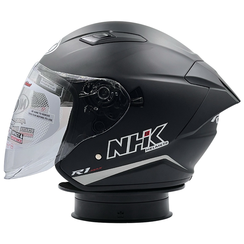 Jual Helm NHK R1 Max Solid Black Doff | Shopee Indonesia