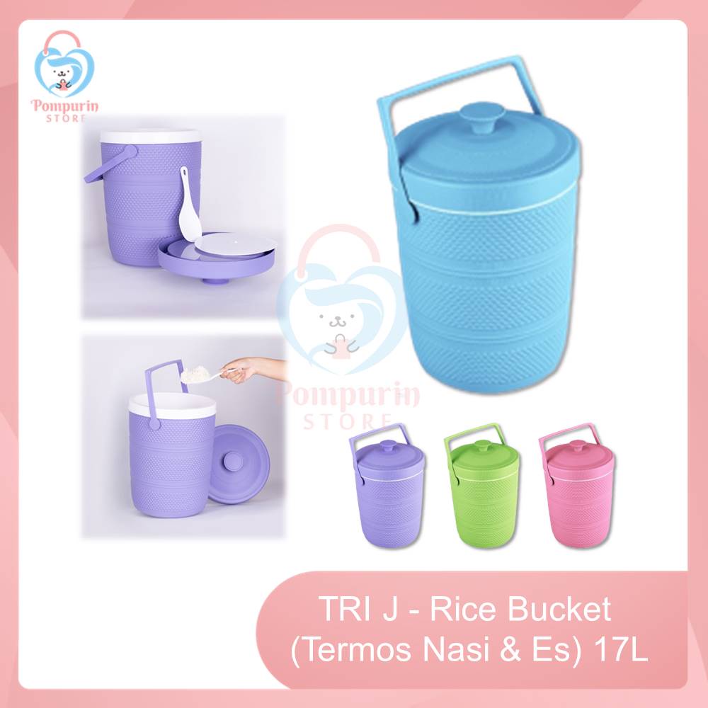 Jual Tri J Rice Bucket Termos Nasi Es L Wadah Penyimpanan