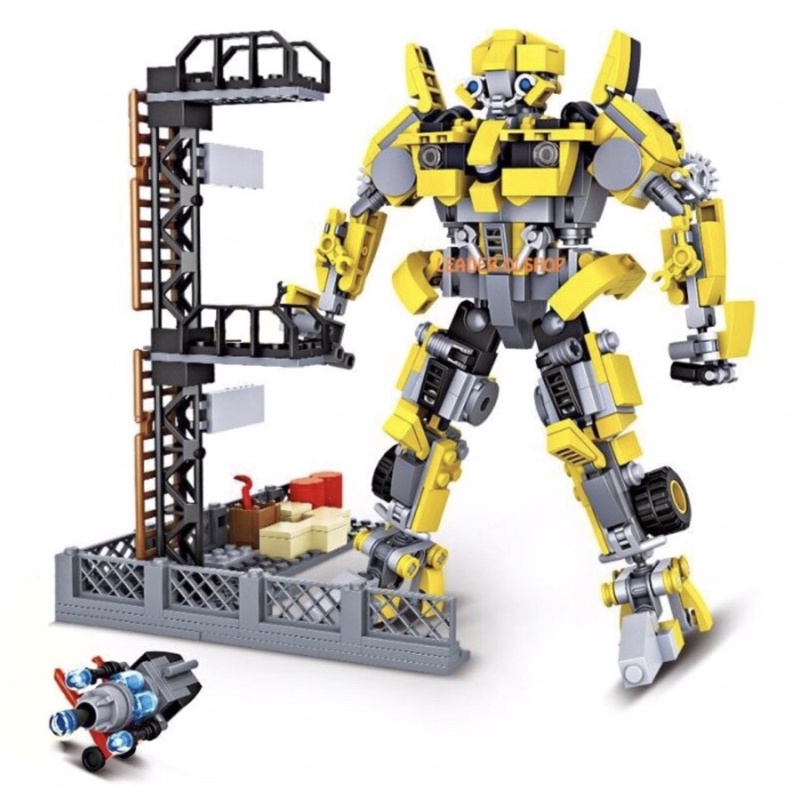 Jual Mainan Lego Mini Figure Transformers Bumblebee Robot Mecha 2in1 ...