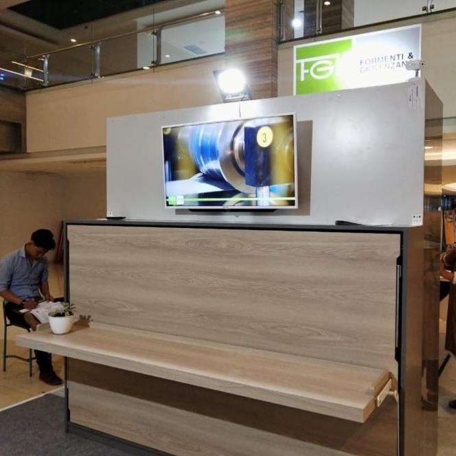 Jual Engsel Ranjang Lipat Dinding Murphy Wall Bed HiTech Horizontal