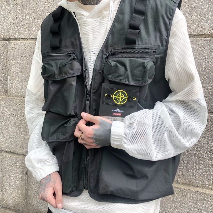 Clothing Supreme X Stone Island Cargo Vest Stone Island X Supreme